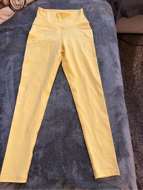 ECHT Yellow High-Rise Leggings for Women, unused .